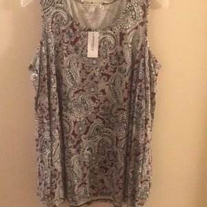 Cold shoulder top from Dress Barn